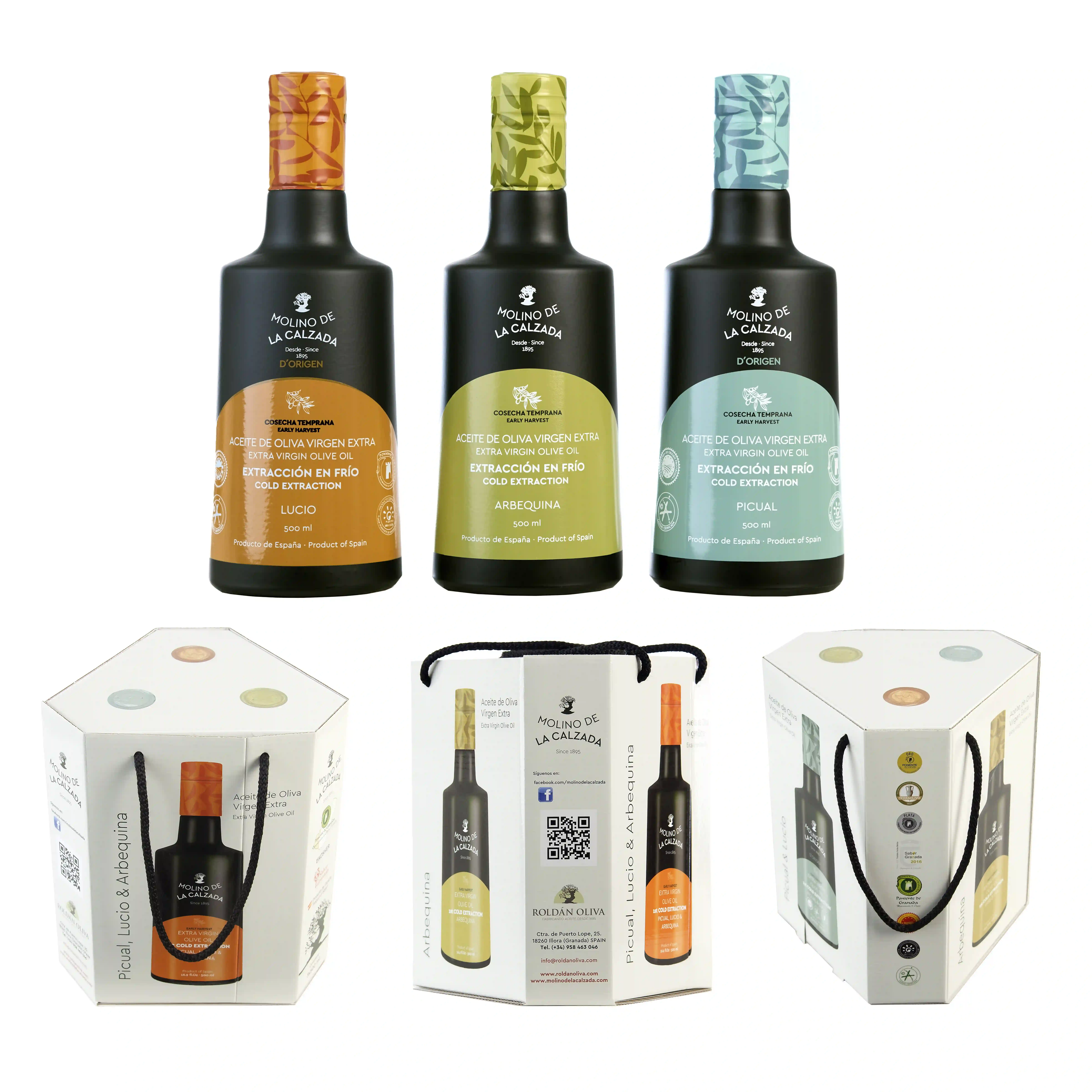 Molino de la Calzada Nueva presente - Estuche 3 Botellas 500 ml.
