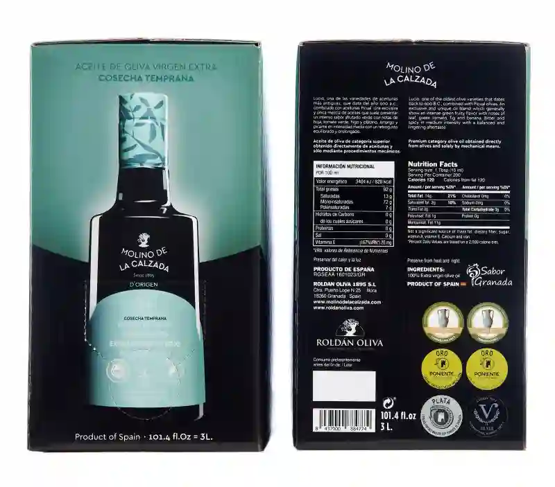 2x Molino de la Calzada de Origen Picual Lucio - Bolsa en la caja 3L