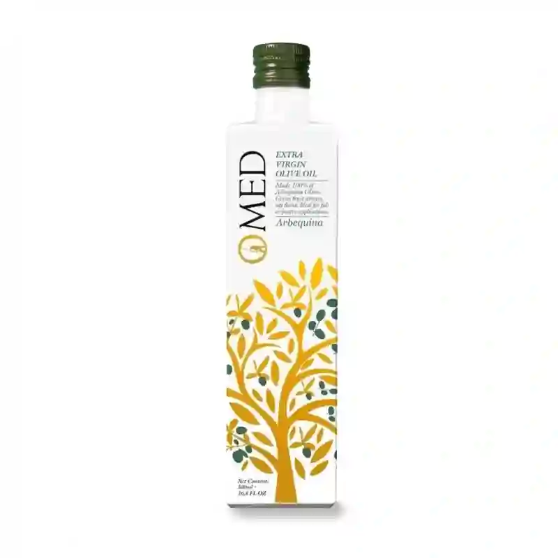9x Omed Arbequina Edicio Limitada - Botella de Vidrio 500 ml.