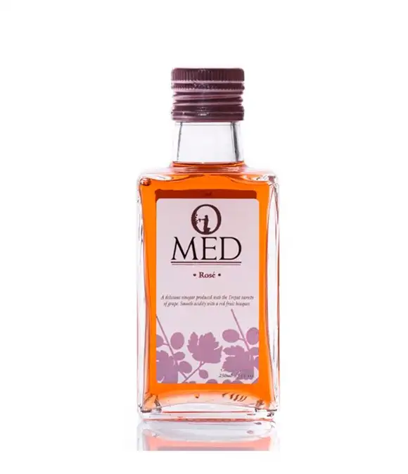 9x Omed Vinagre Rosé - Botella de Vidrio 250 ml