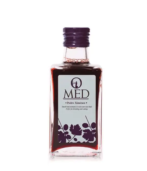 9x Omed Vinagre de vino Pedro Ximénez - Botella de Vidrio 250 ml