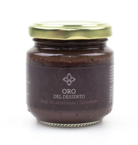 Oro del desierto Paté de Aceitunas - Tarro de Vidrio 250 Gr.