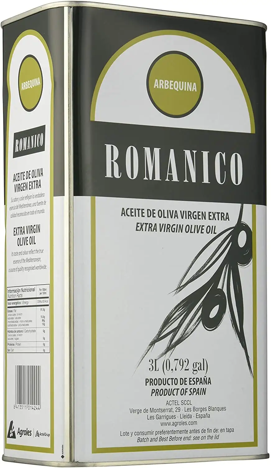 Románnico Arbequina - Lata 3L