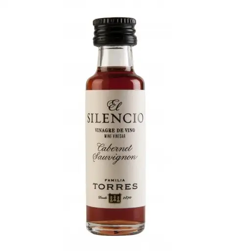 El Silencio Vinagre Tinto Cabernet Sauvignon - Miniatura de Vidrio 20 ml.