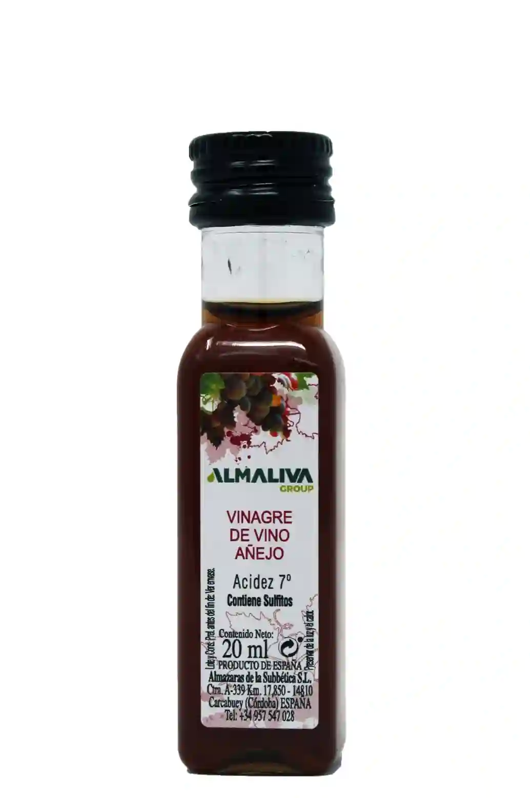 Almaoliva Vinagre de vino Añejo - Miniatura Pet 20 ml.
