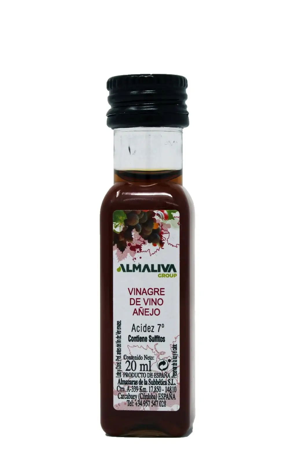 Almaoliva Vinagre de vino Añejo - Miniatura Pet 20 ml.