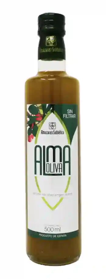 6x Almaoliva Gran Selección Sin filtro Fresco - Botella Vidrio 500 ml.