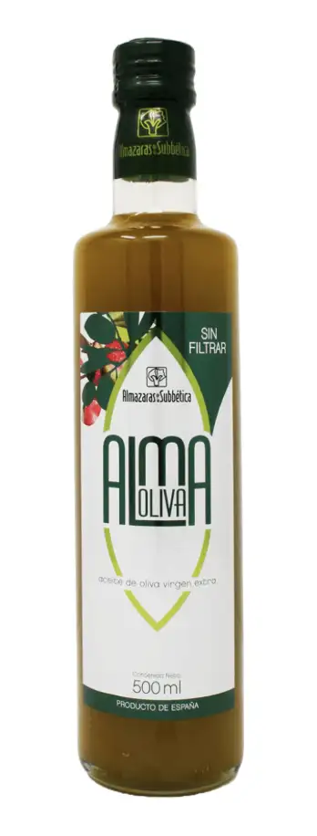 6x Almaoliva Gran Selección Sin filtro Fresco - Botella Vidrio 500 ml.