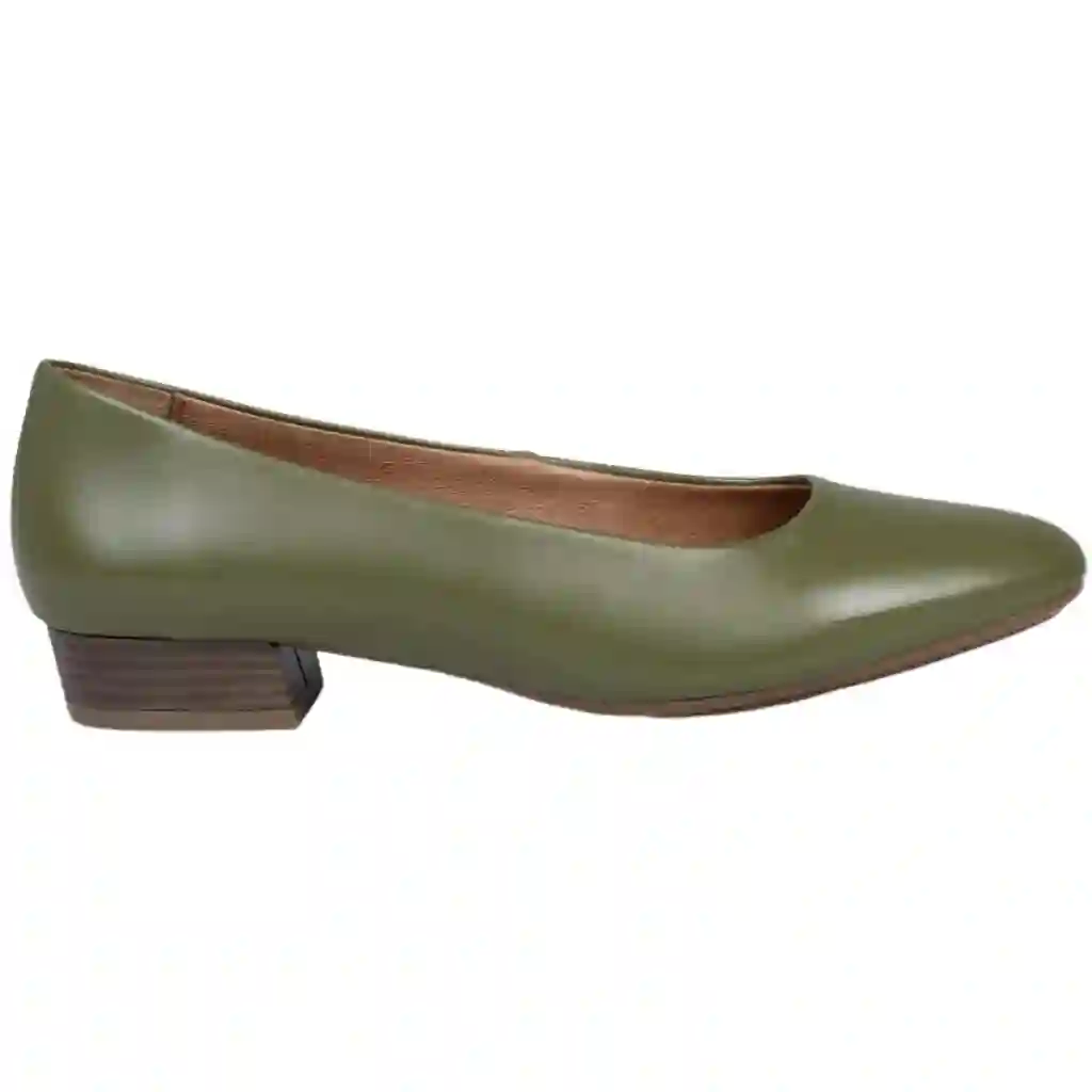 Zapatos de Piel de Tacón Bajo para Mumao Mimao