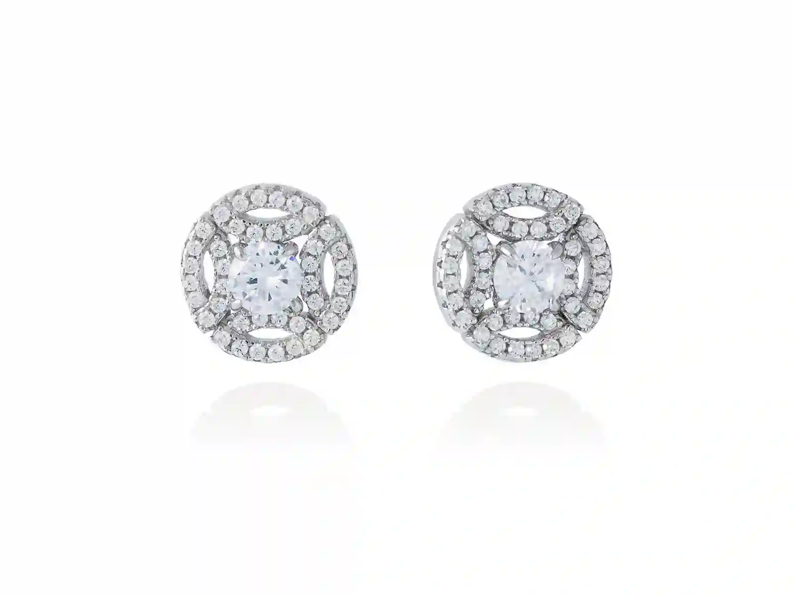 Pendientes para Novias en Plata Con Cirtonita Blancangan