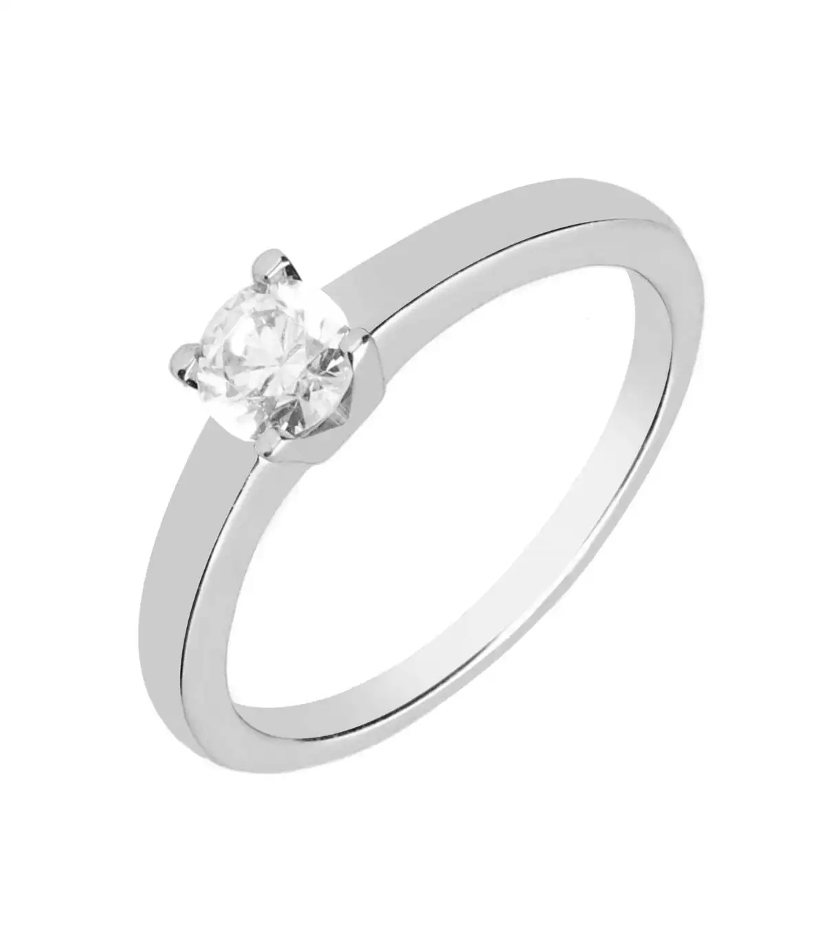Anillo solorio 4 garras cuadradas 0,30ct