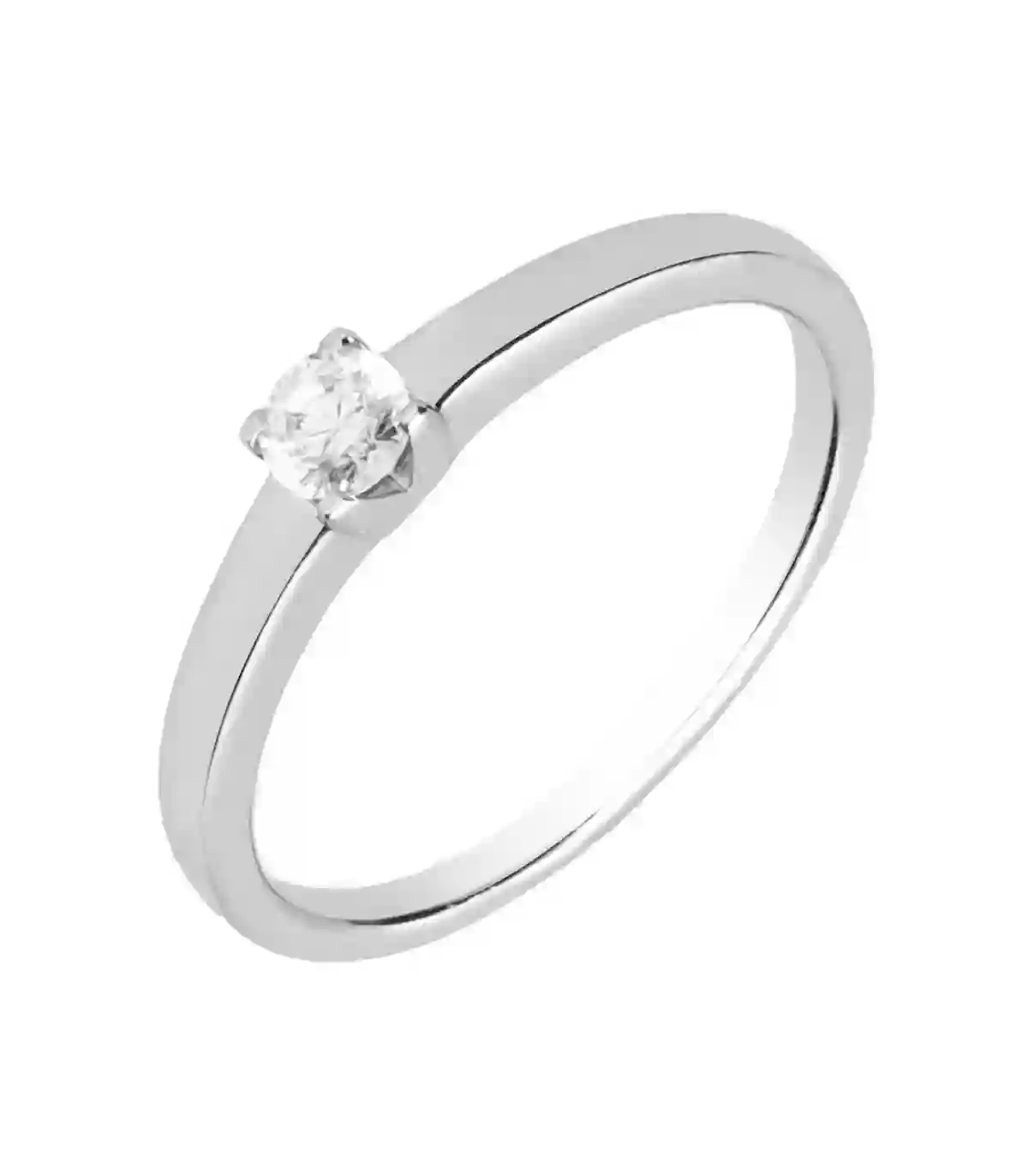 Anillo solorio 4 garras cuadradas 0,20ct