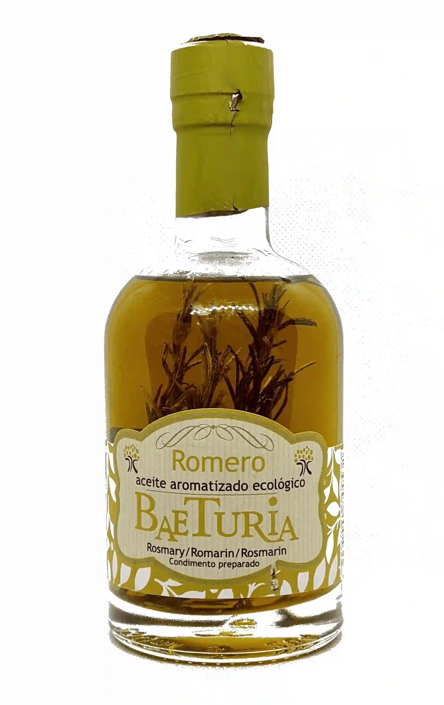 Baeturia Aceite Aromatizado Romero - Botella de vidrio 250 ml.