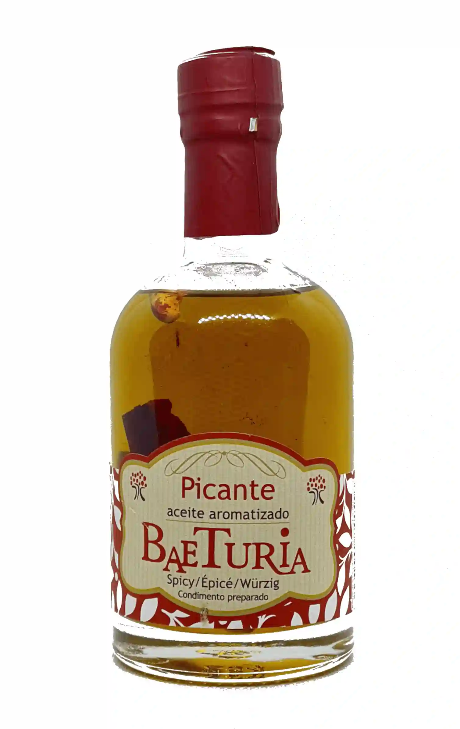 Baeturia Aceite Aromatizado Picante - Botella de Vidrio 250 ml