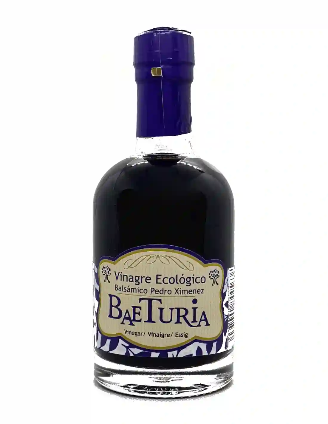 Baeturia Vinagre Ecológico Balsámico Al Pedro Ximénez - Botella de Vidrio 250 ml