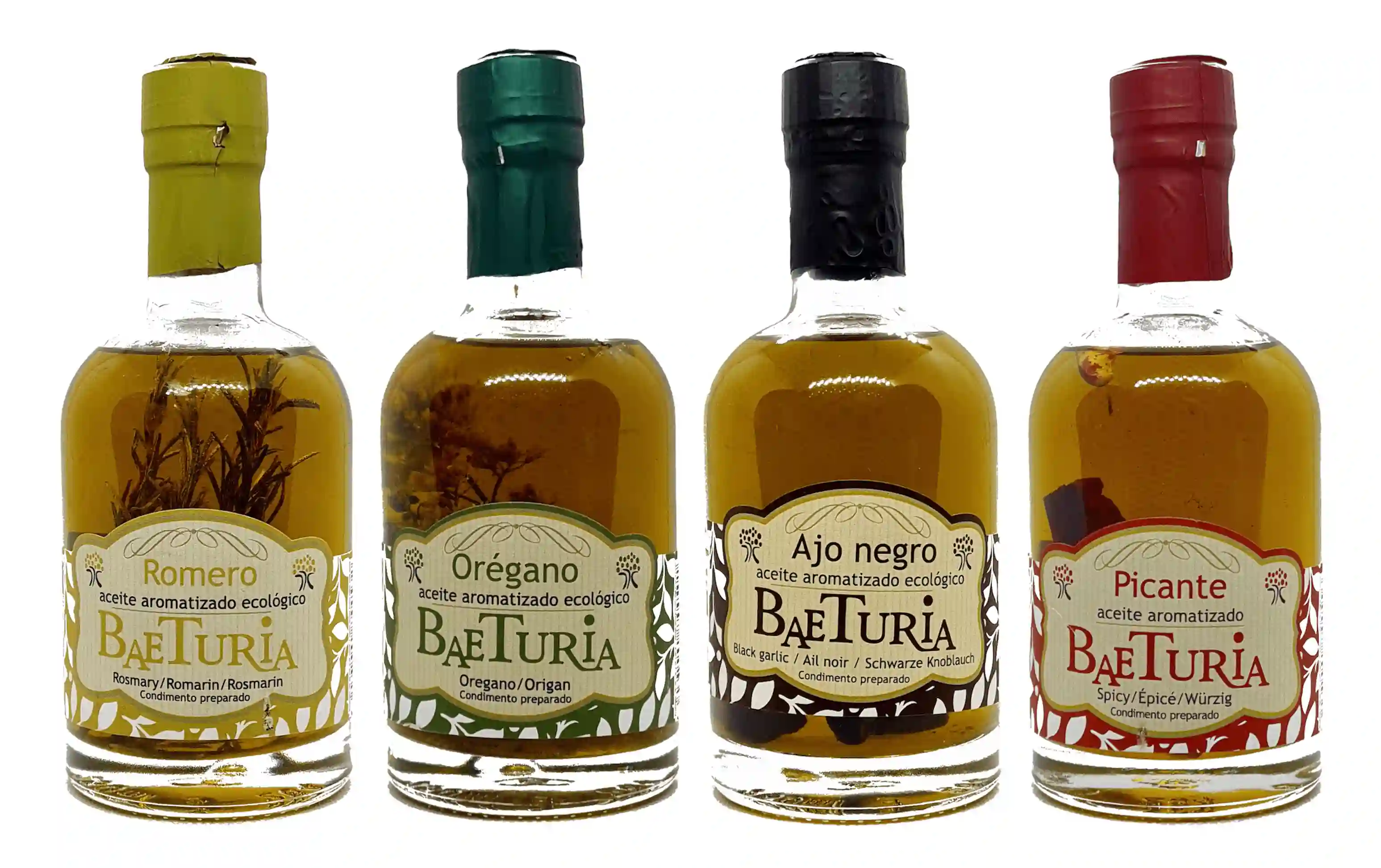 Baeturia Aceites Aromatizados - Pack 4x250 ml.