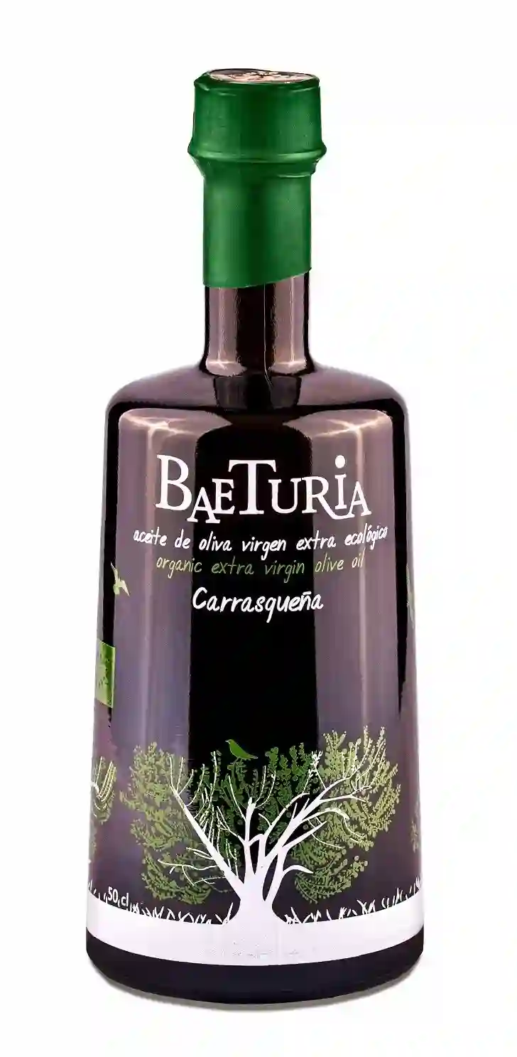 8x Baeturia Carrasqueña Con Fecha preferente de Consumo 12/25 - Botella de Vidrio 500 ml.