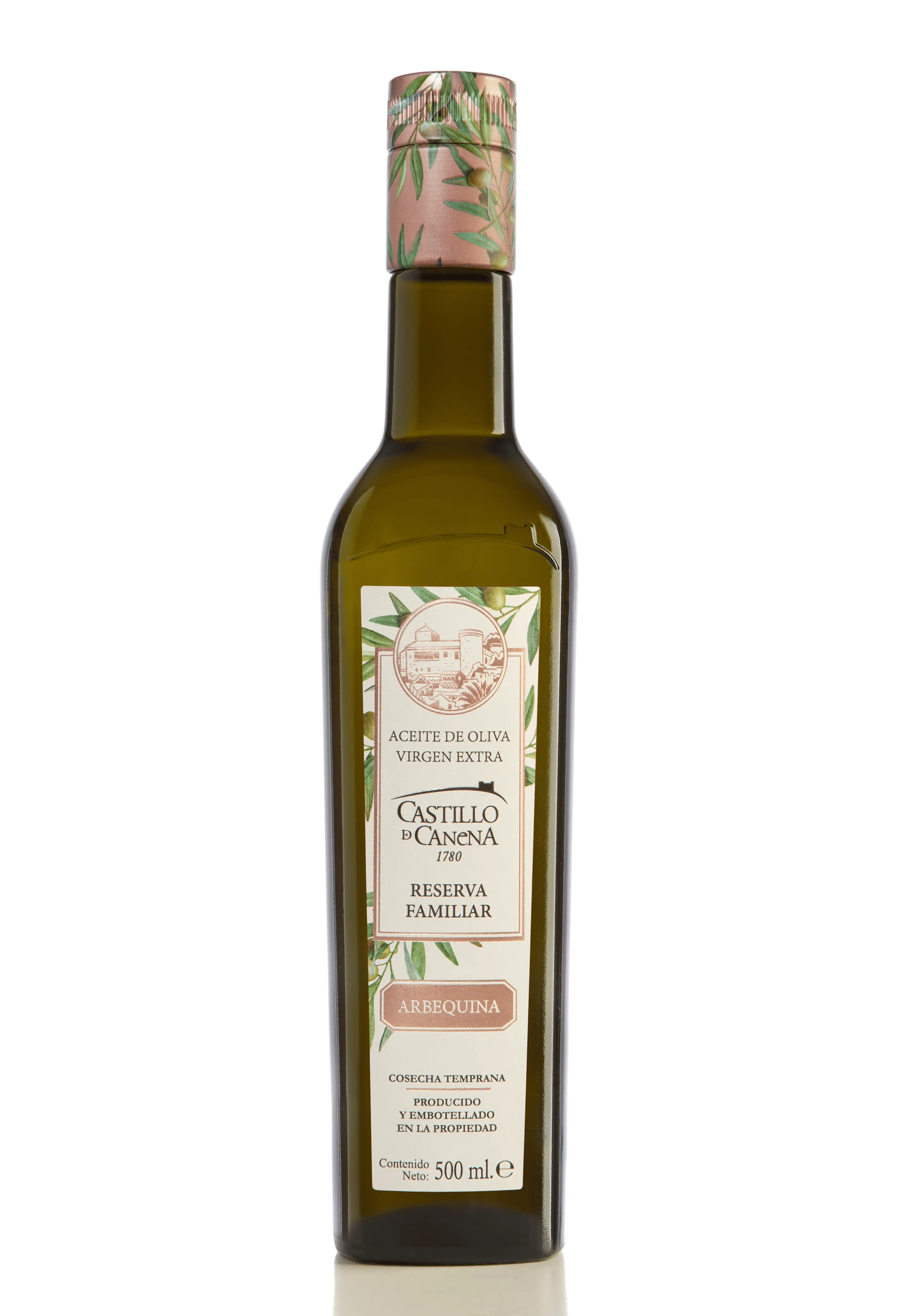 Castillo de Canena Reserva Familiar Arbequina - Botella de Vidrio 500 ml.