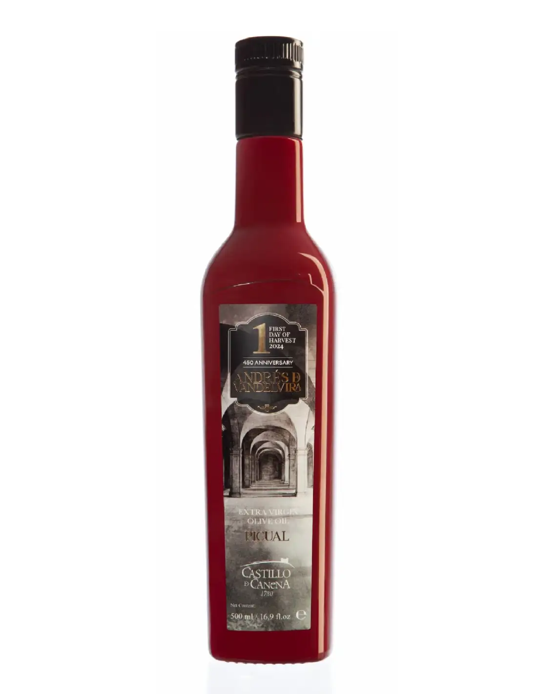 Castillo de Canena Primer Día de Cosecha Picual - Botella de Vidrio 500 ml.