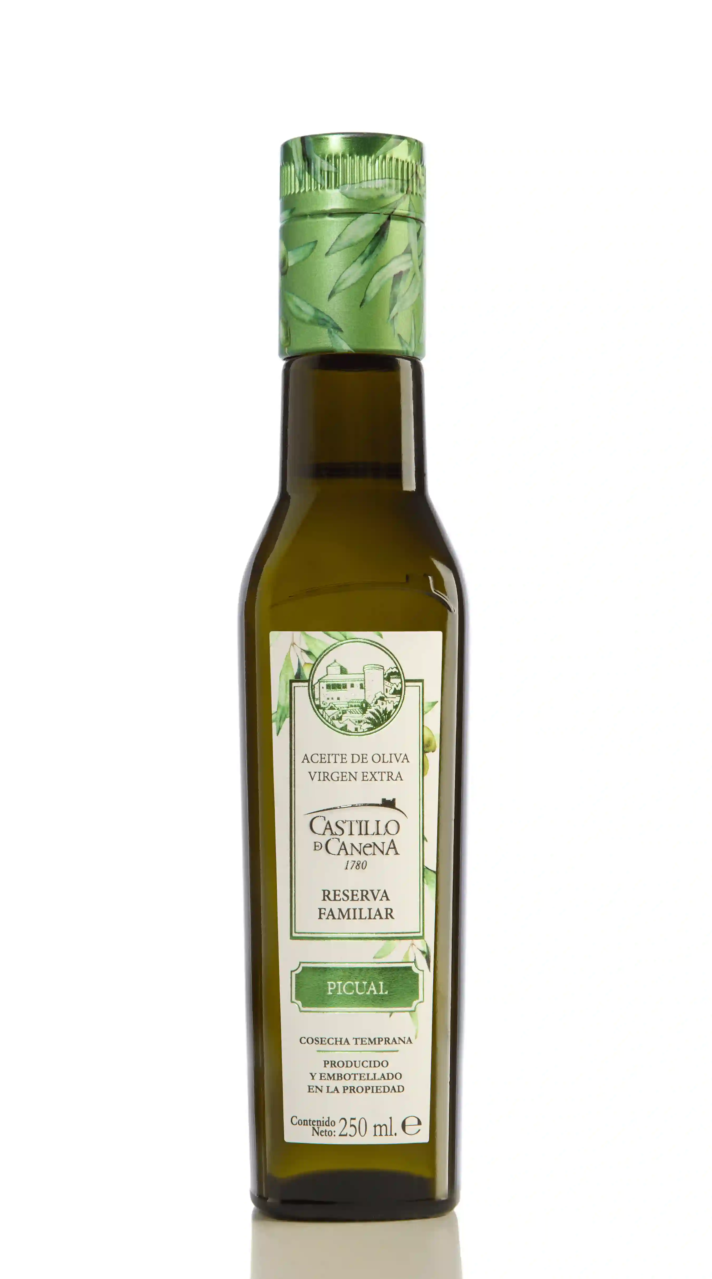 12x Castillo de Canena Reserva Familiar Picual - Botella de Vidrio 250 ml.