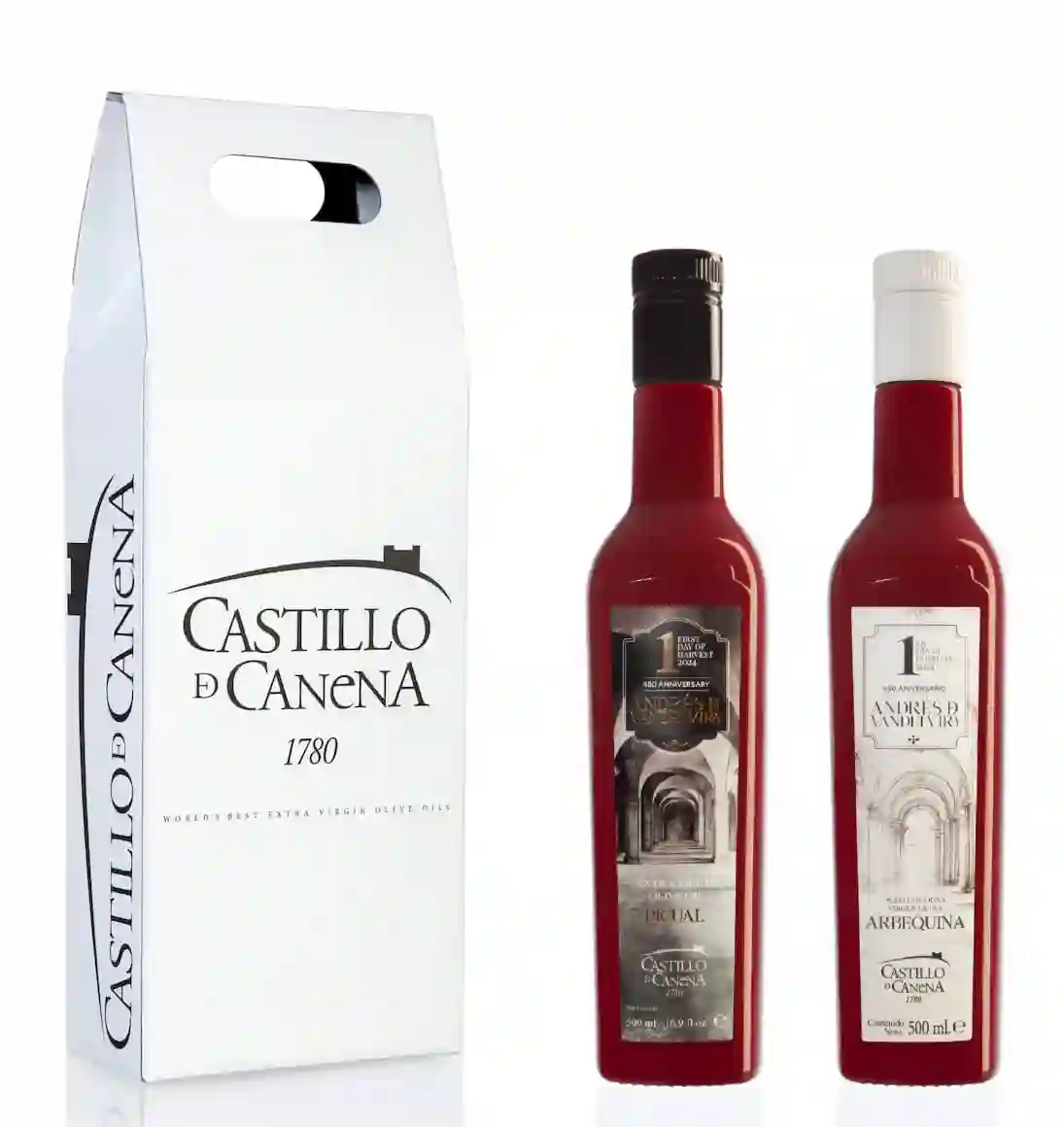 Castillo de Canena Primer Día de Cosecha - Estuche 2 Botellas de vidrio 500 ml.