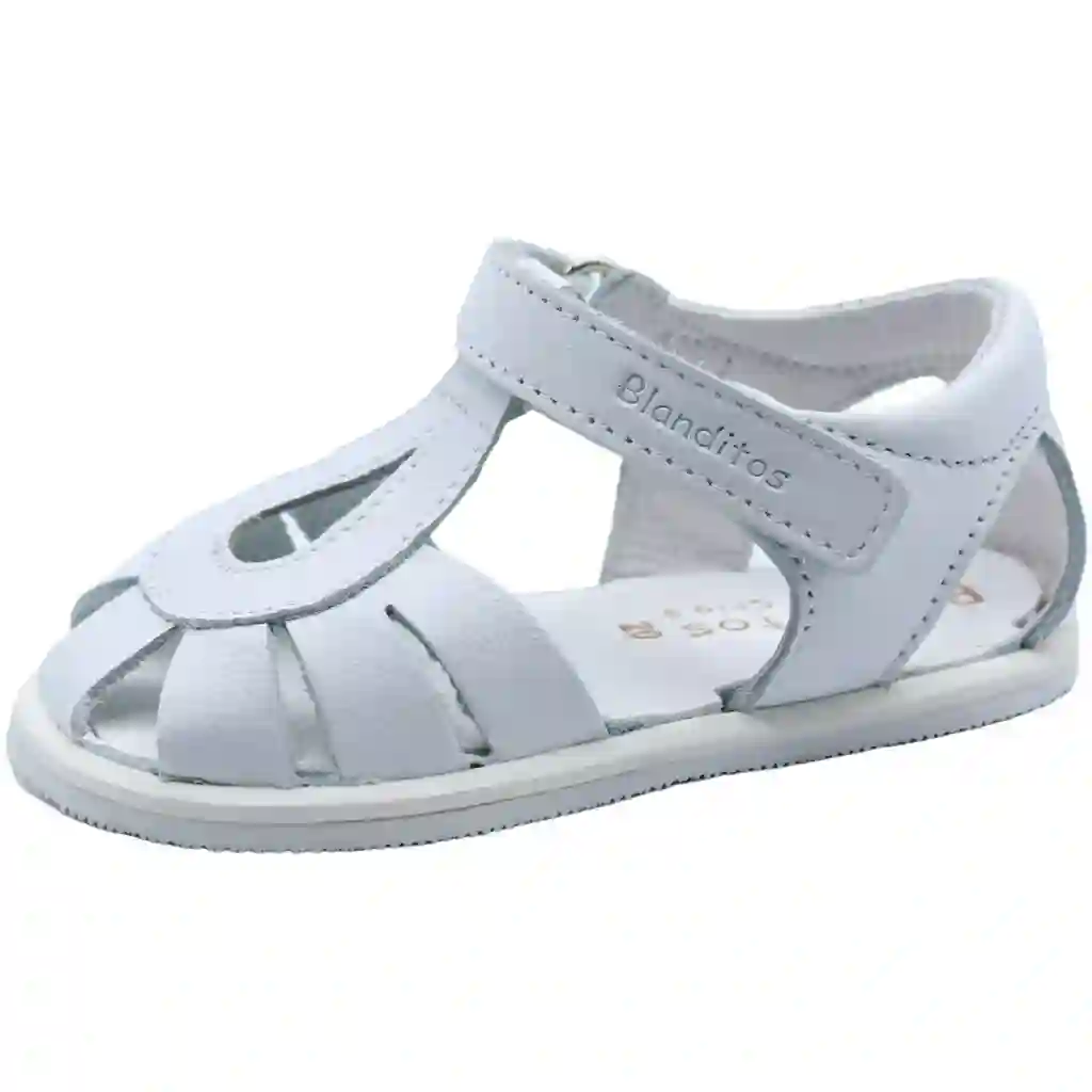 Sandalias respetuosas de piel gotas blanditos