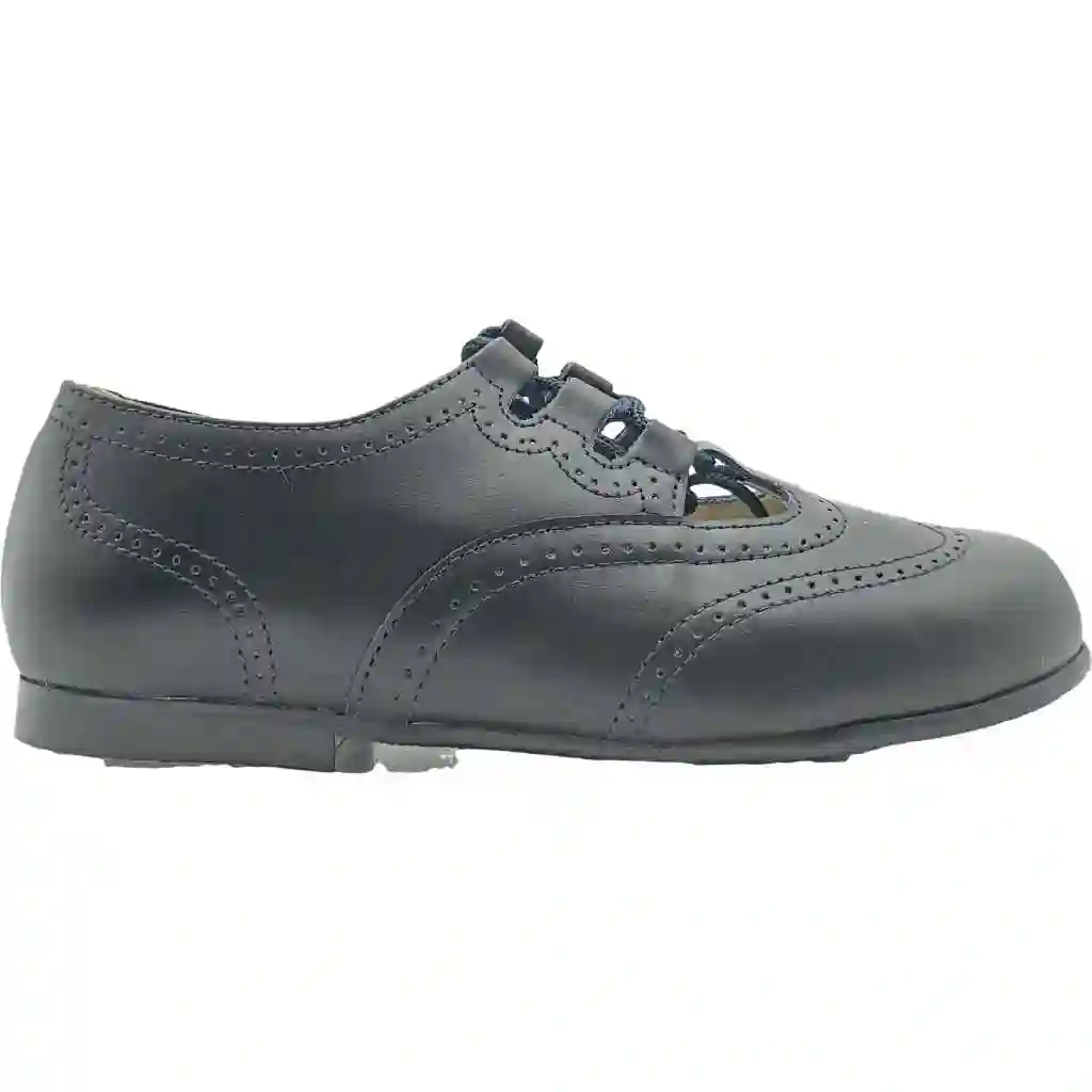 Zapato inglesito gales de piel sin lengüeta