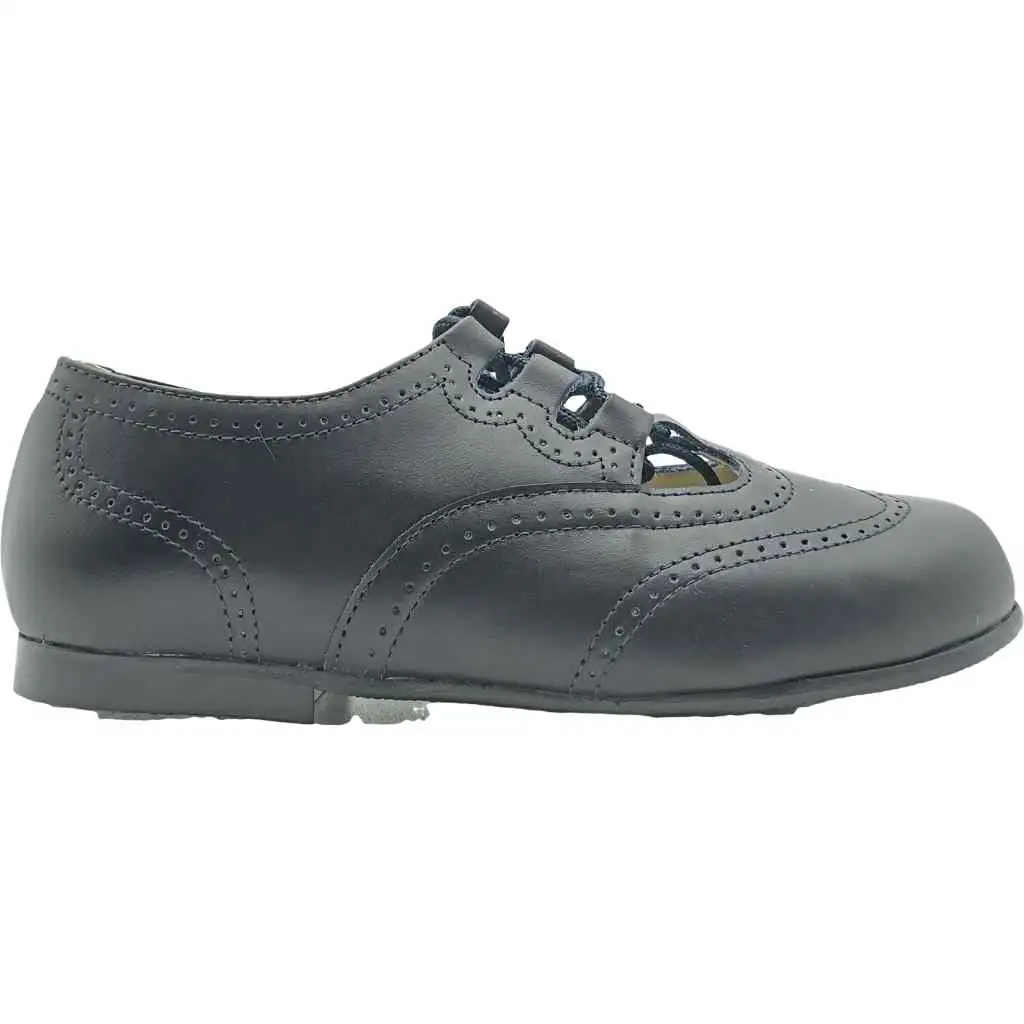 Zapato inglesito gales de piel sin lengüeta