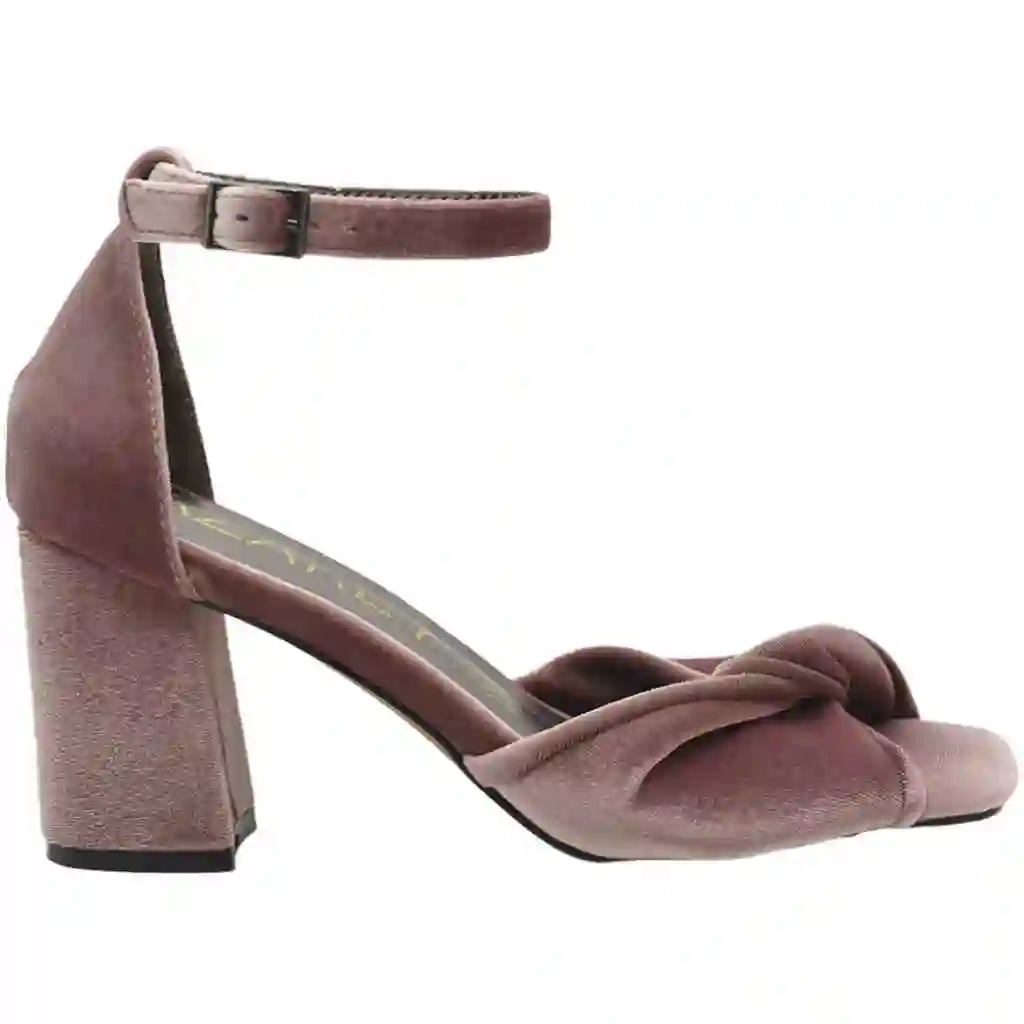 Sandalias Tacón Terciopelo Azarey