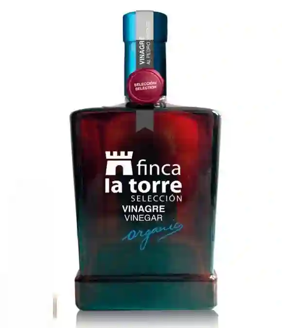 10x Finca La Torre Vinagre Ecológico Pedro Ximénez - Botella de Vidrio 250 ml
