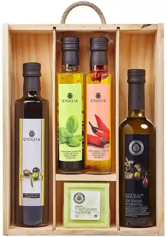 La Chinata Estuche Regalo Madera Grande Con Fecha Preferente de Consumo 07/25