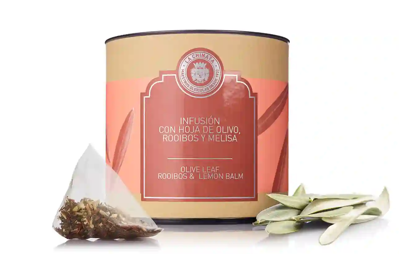 La chinata infusión con hoja de olivo, rooibos y melisa - tarro 30 gr