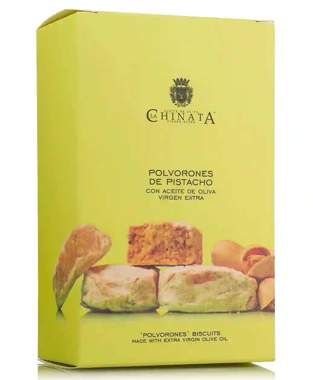 La chinata polvorones de pistacho coneite de oliva virgen extra - paquete 320 gr