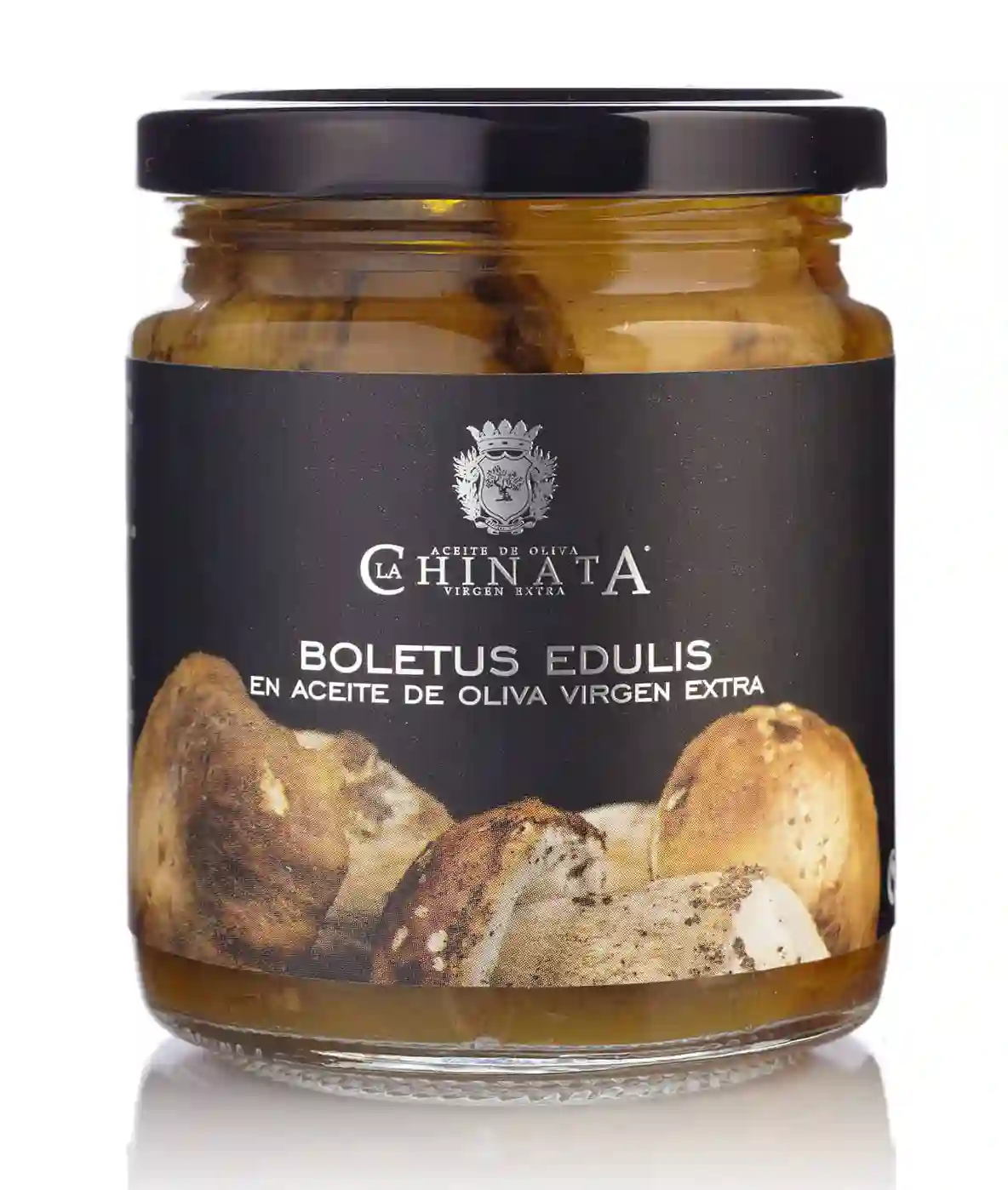 La chinata boletus edulis en aceite de oliva virgen extra - tarro 220 gr
