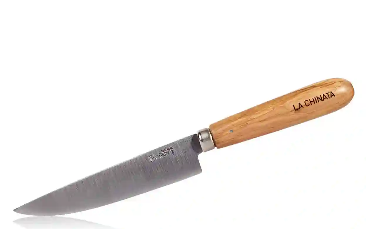 La Chinata cuchillo con mango de madera de olivo