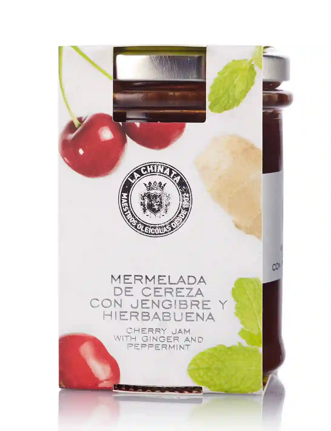 La Chinata Mermelada de Cereza Con Jengibre y Hierbabuena - Tarro 210 GR