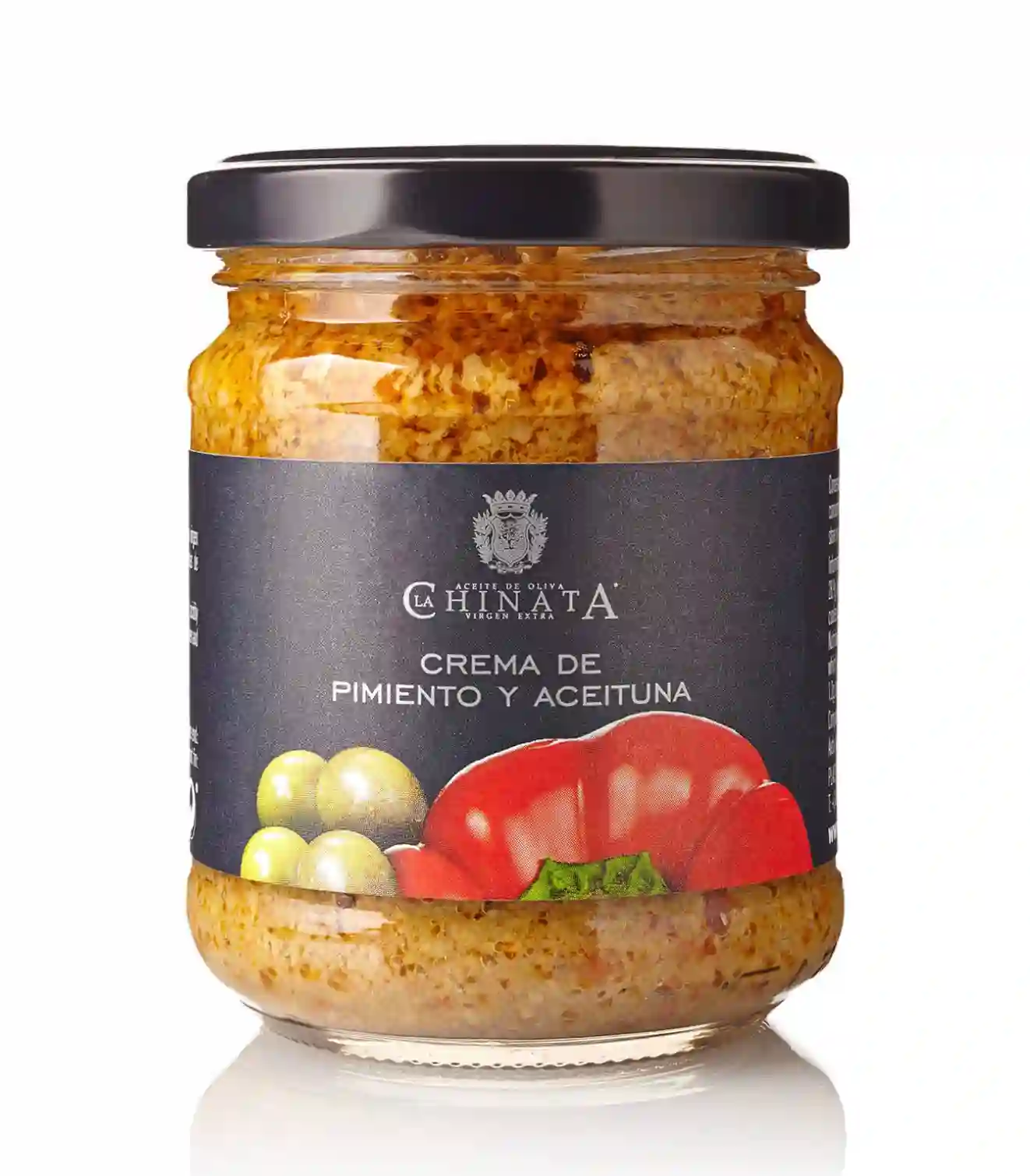 La Chinata Crema de Pimientos y Aceitunas - Tarro 180 gr