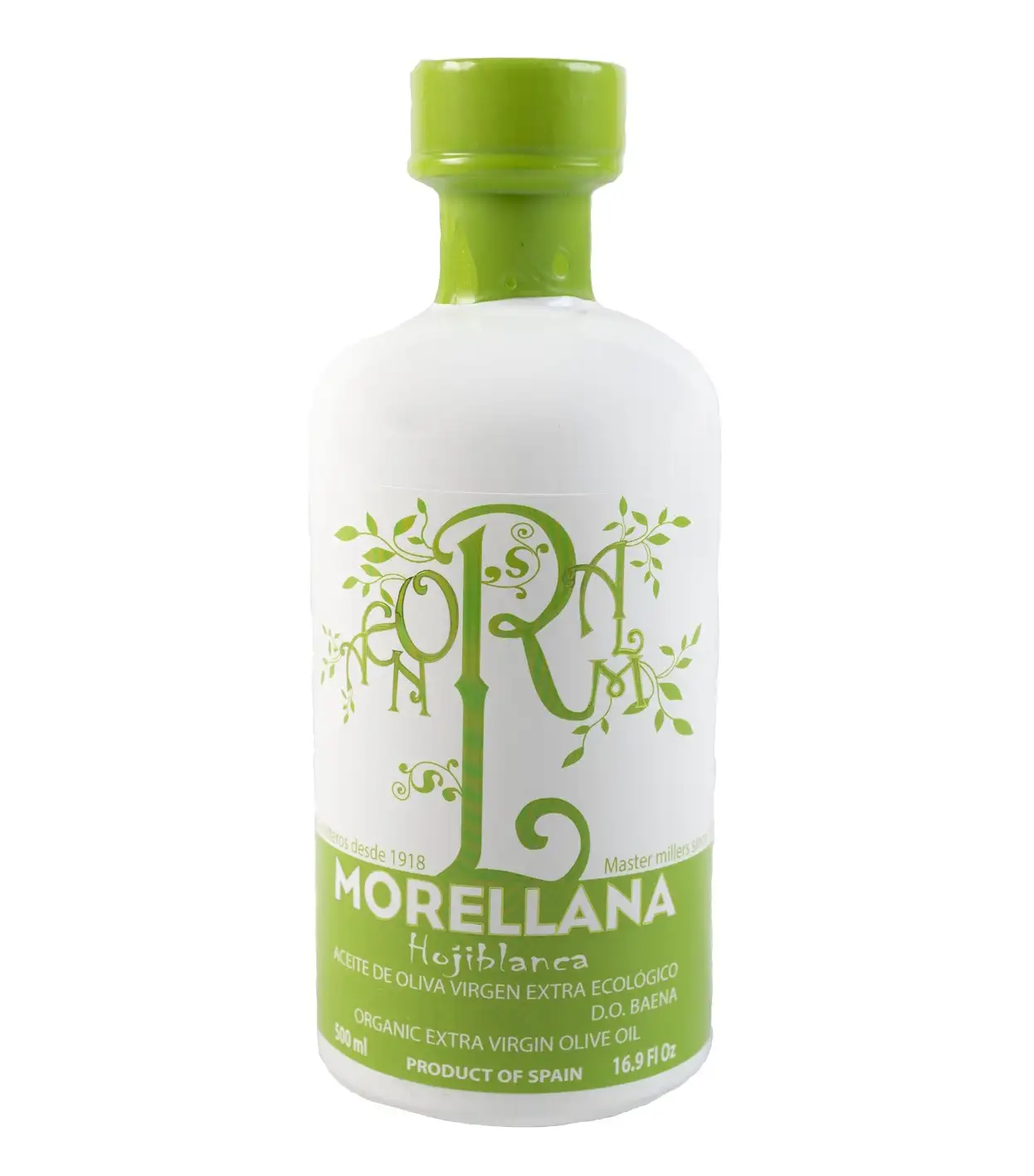 6x Morellana Hojiblanca - Botella de Vidrio 500 ml.