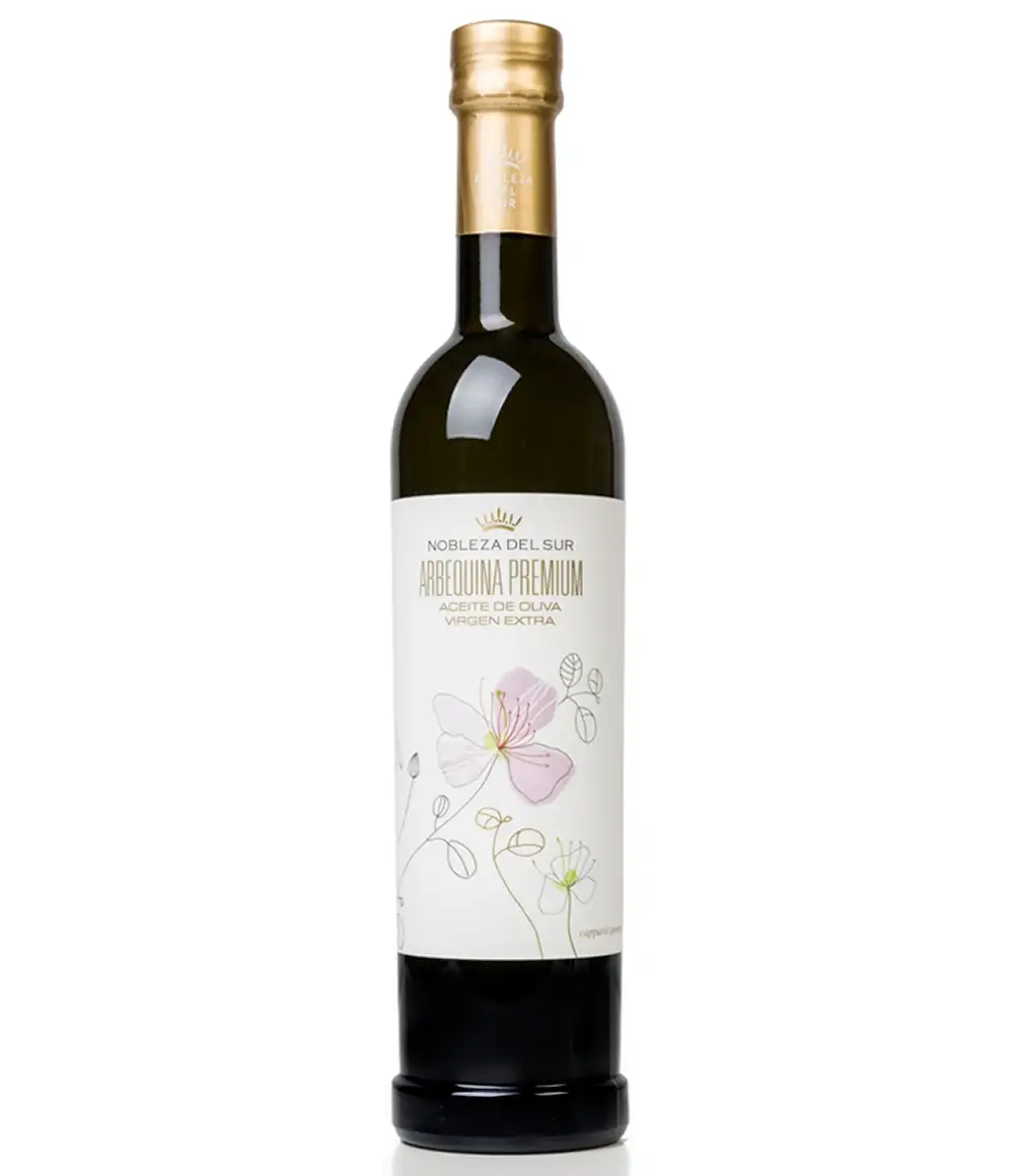 6x Nobleza del Sur Centenarium Arbequina - Botella de vidrio 500 ml.
