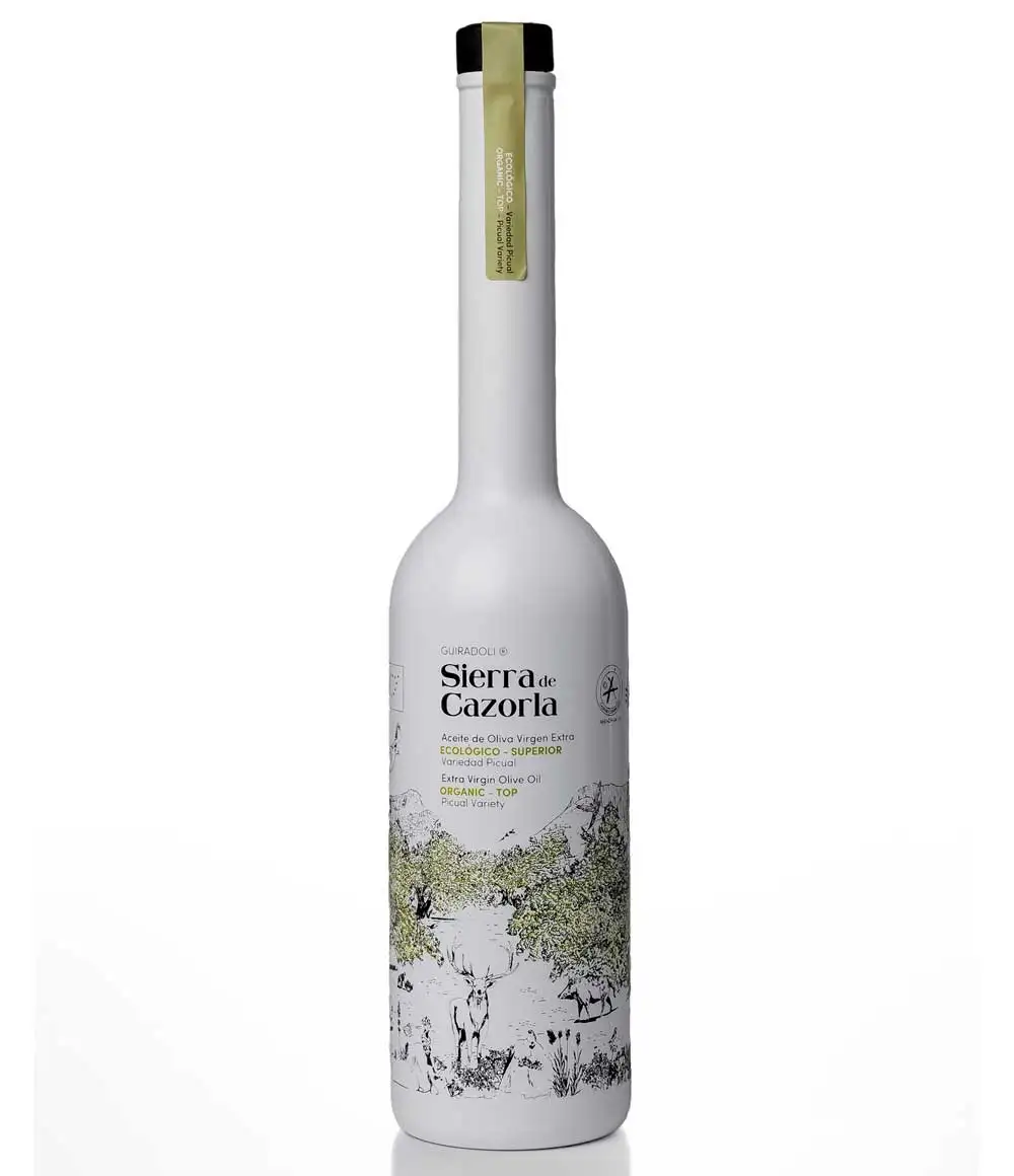 Sierra de Cazorla cosecha Tempana Picual Bio - Botella de Vidrio 500 ml.