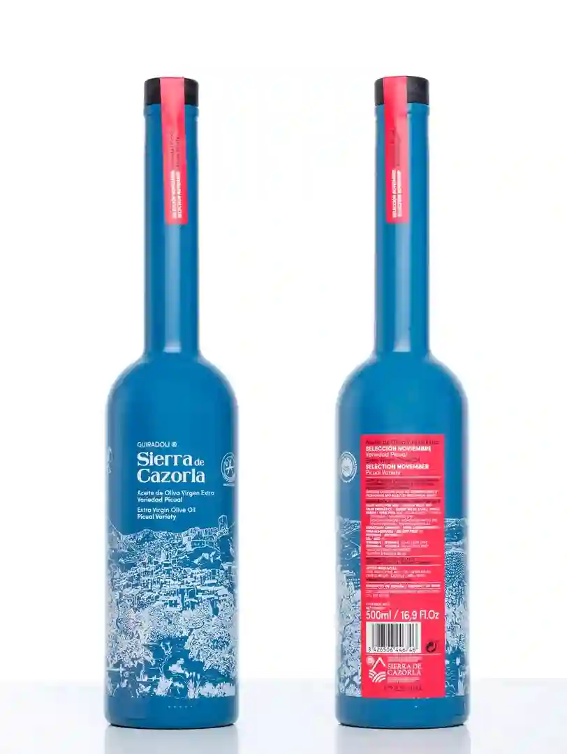 6x Sierra de Cazorla COSECHA TEMPRANA PICUAL - Botella de Vidrio 500 ml.