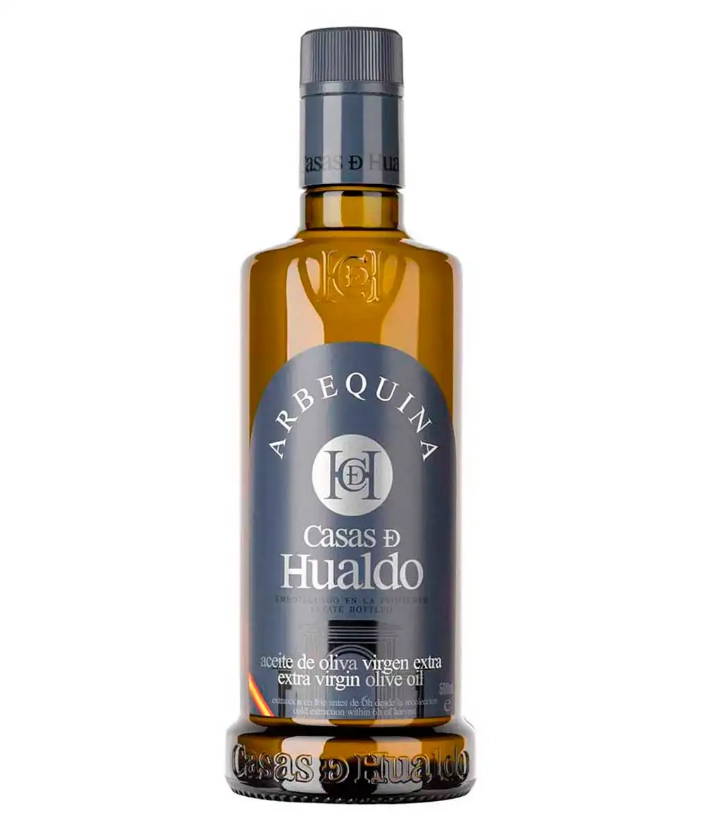 Casas de Hualdo Arbequina - Botella de vidrio 500 ml.