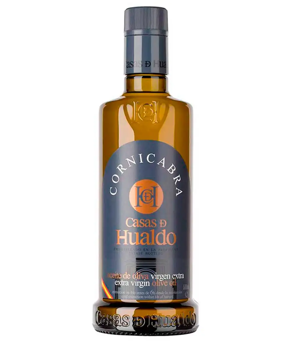 12x Casas de Hualdo Cornicabra - Botella de Vidrio 500 ml.