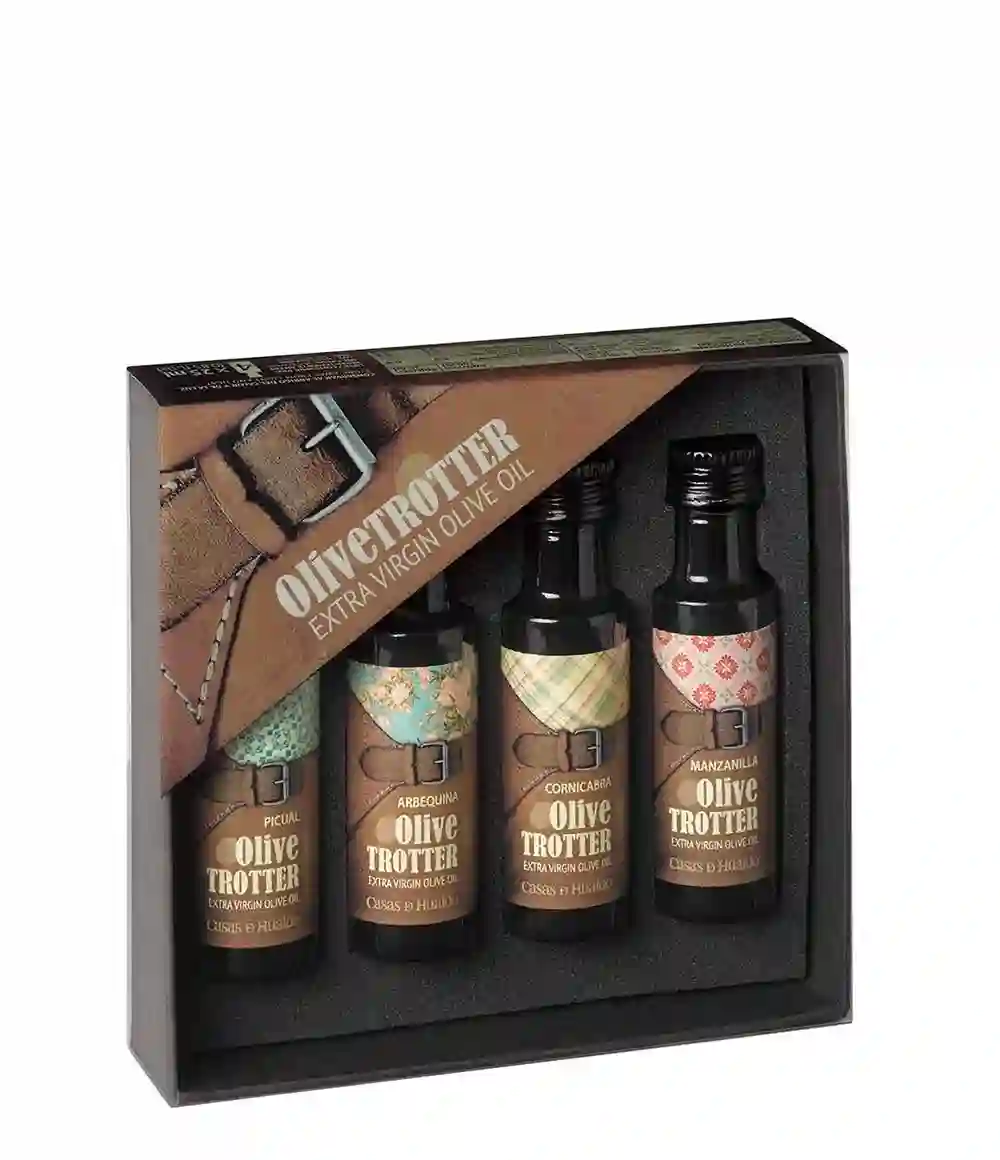 12x CASAS DE HUALDO TROTTER DE OLIVA - ESTUCHE MONOLOSIS 4x25 ml.