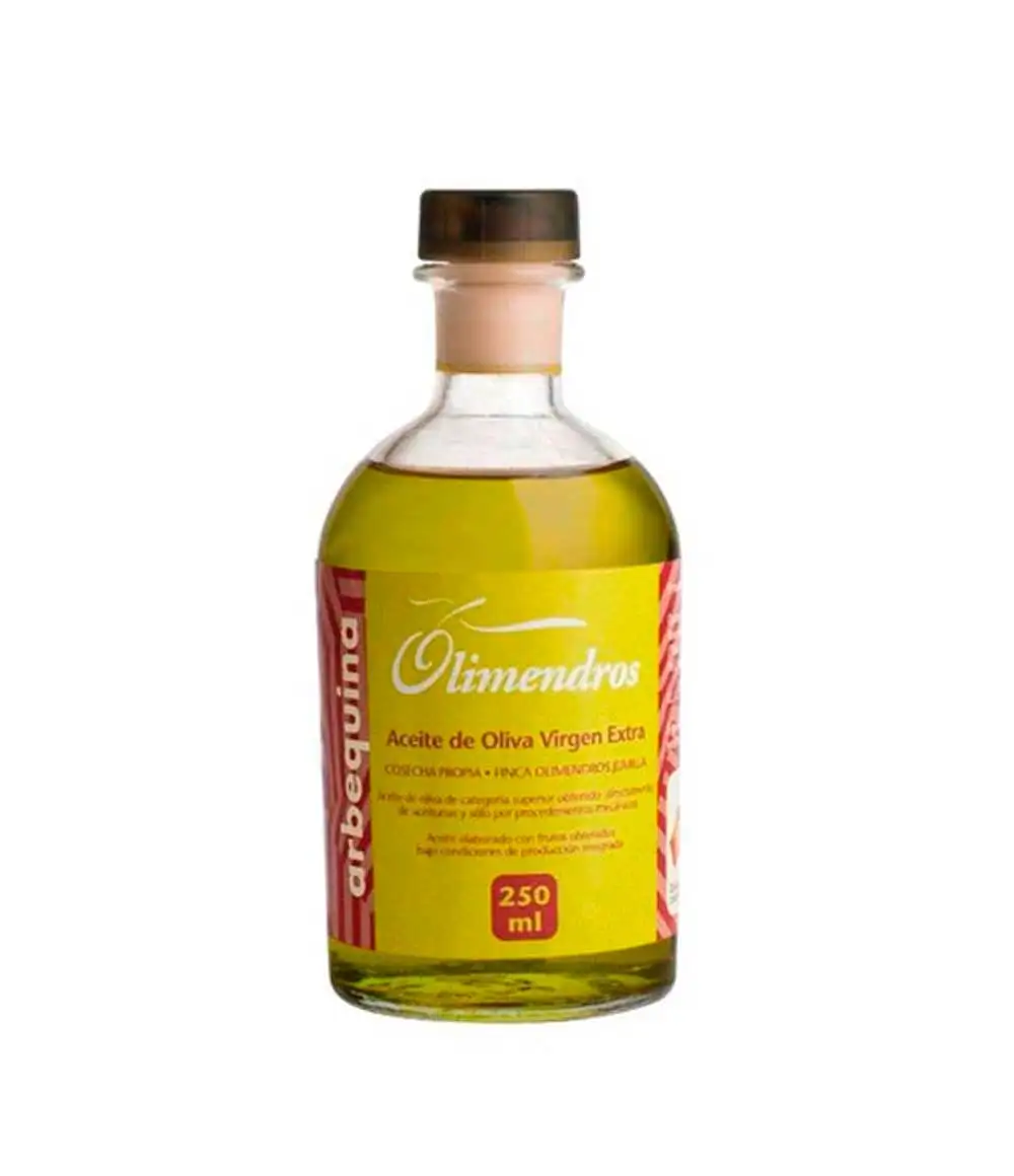 Olimendros Arbequina - Botella de Vidrio 250 ml.