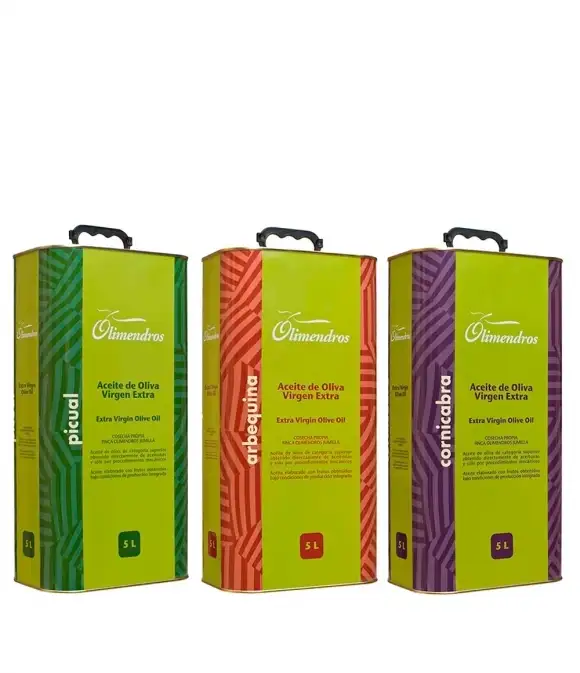 Olimendros Set Picual, Arbequina y Cornicabra - 3 Latas 5L
