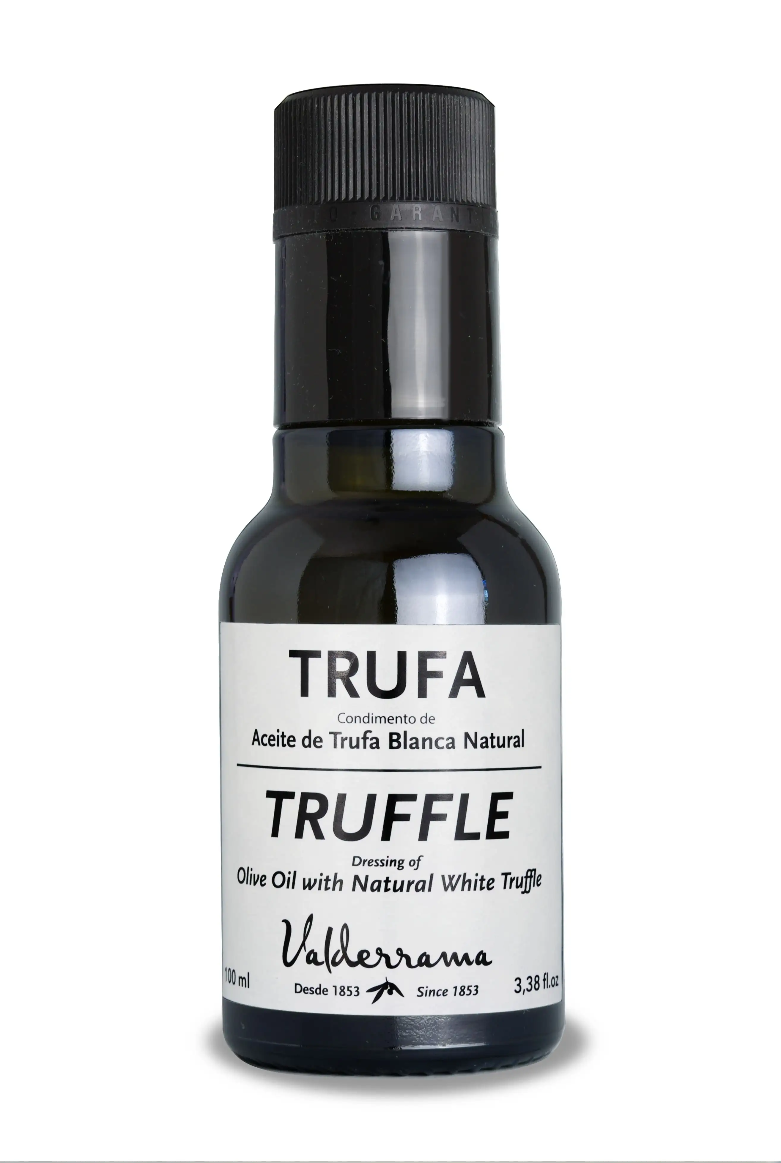 Valderrama Aceite de Trufa Blanca Con Fecha preferente de Consumo 11/25 - Botella de Vidrio 100 ml