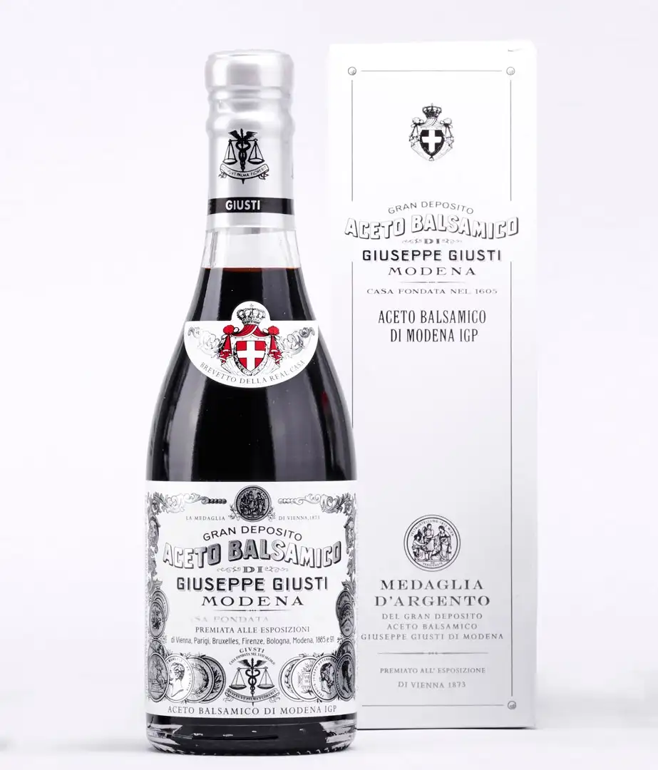 Giuseppe Giusti Vinagre Balsámico de Modena 1 Medalla de Plata - Botella de Vidrio 250 ml