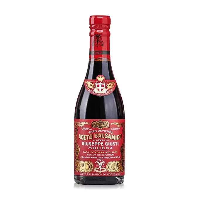 Giuseppe Giusti Vinagre Balsámico de Modena Riccardo Giusti 3 Medallas de Oro - Botella de Vidrio 250 ml