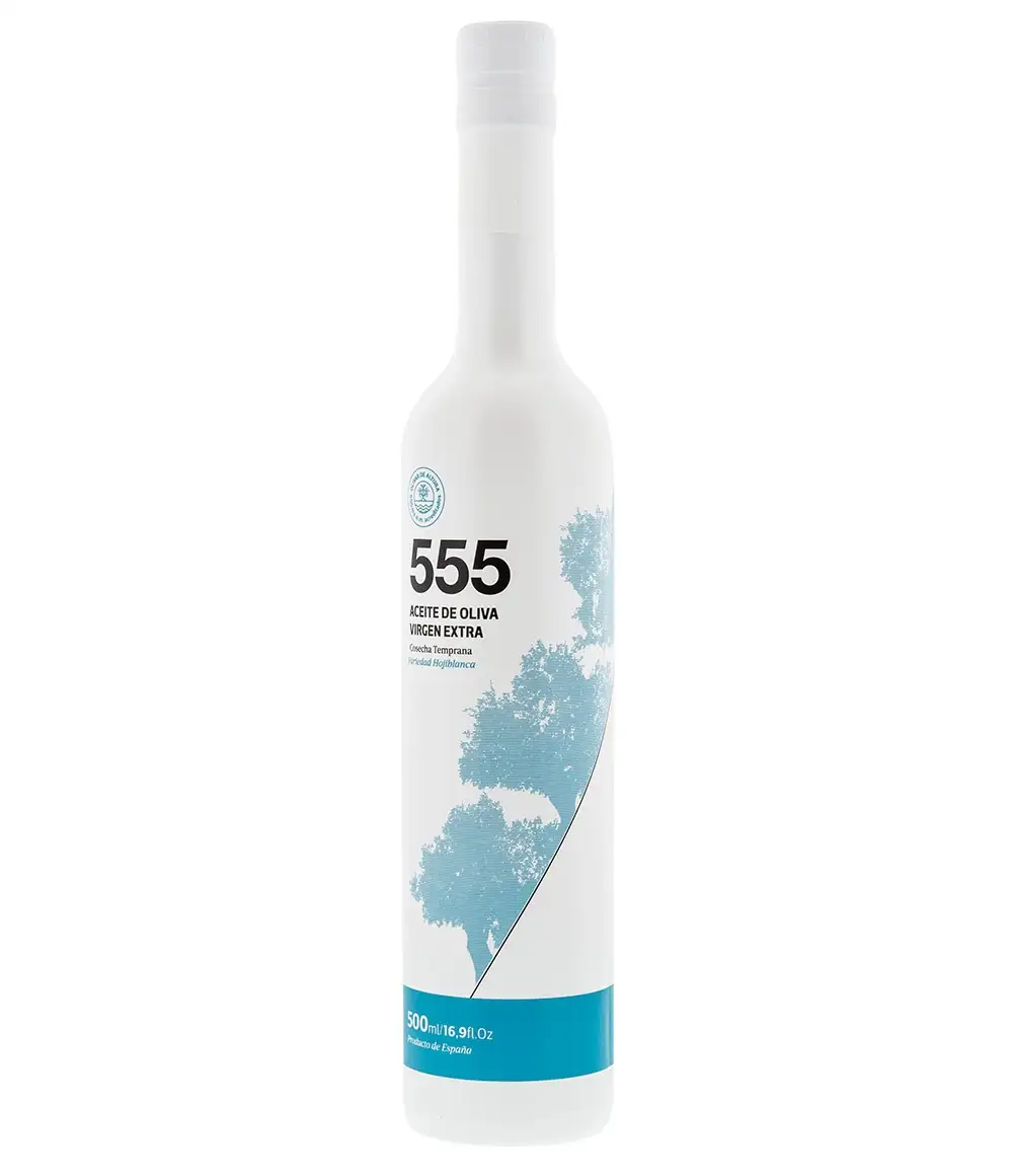 9x 555 Hojiblanca - Botella de Vidrio 500 ml.